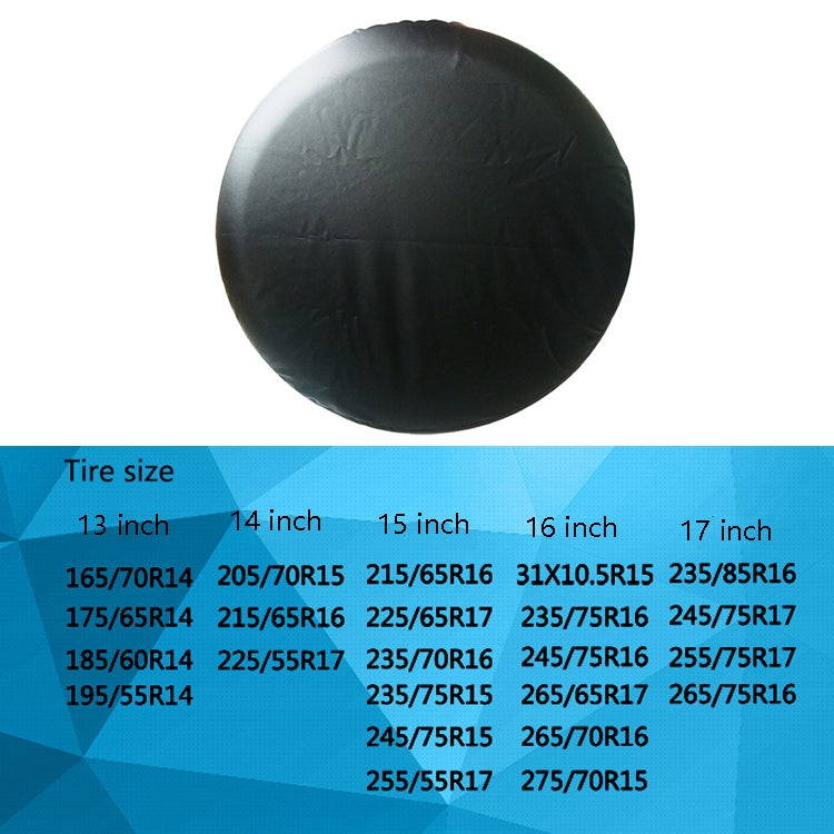 PVC Tire Cover Waterproof and Dust-proof Car Spare Tire Cover, Size: 14 inch by buy2fix