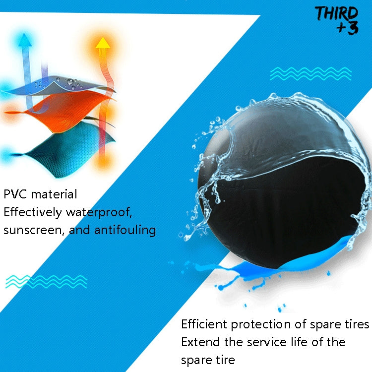 PVC Tire Cover Waterproof and Dust-proof Car Spare Tire Cover, Size: 16 inch - Window Foils & Solar Protection by buy2fix | Online Shopping UK | buy2fix