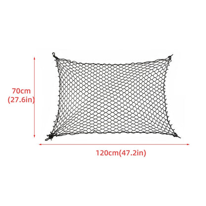 Car Pet Isolation Net Car Back Seat Dog Barrier Safety Net(120x70cm 4 Side Rubber Band) by buy2fix