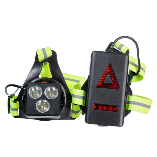 Outdoor Sports Running Light Waterproof Night Riding Light Highlight Rechargeable Mountaineering Light Chest Warning Light by buy2fix