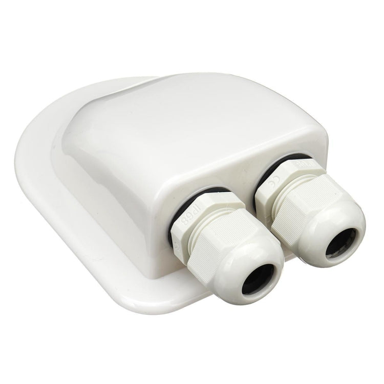 Solar Photovoltaic Plastic Bracket ABS Photovoltaic Car Roof Waterproof Junction Box(White) by buy2fix