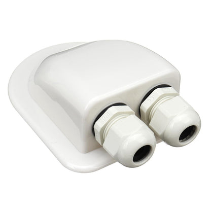 Solar Photovoltaic Plastic Bracket ABS Photovoltaic Car Roof Waterproof Junction Box(White) by buy2fix