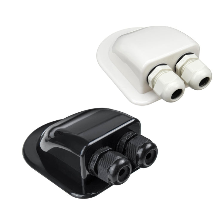 Solar Photovoltaic Plastic Bracket ABS Photovoltaic Car Roof Waterproof Junction Box(Black) by buy2fix