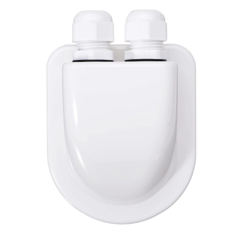 Solar Photovoltaic Plastic Bracket ABS Photovoltaic Car Roof Waterproof Junction Box(White) by buy2fix