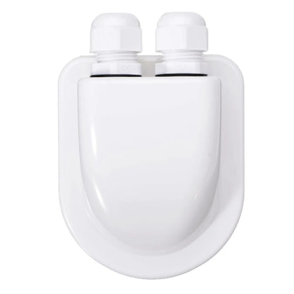 Solar Photovoltaic Plastic Bracket ABS Photovoltaic Car Roof Waterproof Junction Box(White) by buy2fix