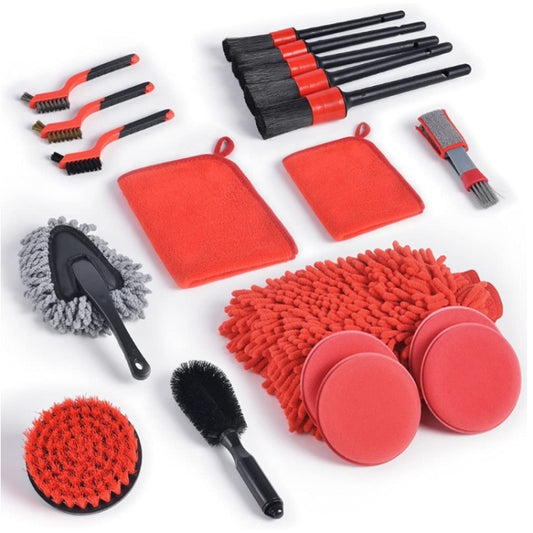 19 in 1  Car Wash Cleaning Brush Electric Drill Brush Head Cleaning Brush Tire Cleaning Brush - Car washing supplies by buy2fix | Online Shopping UK | buy2fix