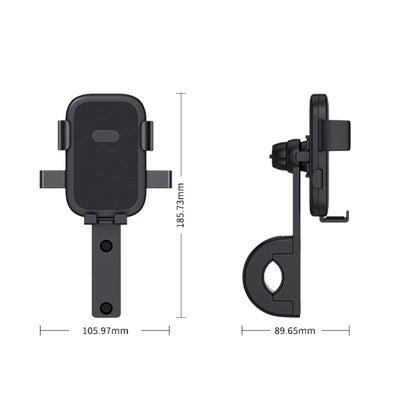 Q1 Motorcycle Mobile Phone Holder Metal Rearview Mirror Bicycle Bracket(Handlebar) - Holder by buy2fix | Online Shopping UK | buy2fix