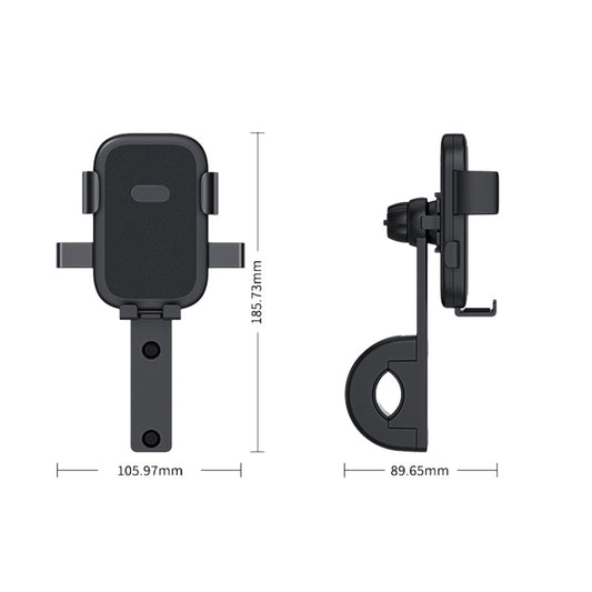 Q1 Motorcycle Mobile Phone Holder Metal Rearview Mirror Bicycle Bracket(Handlebar) - Holder by buy2fix | Online Shopping UK | buy2fix