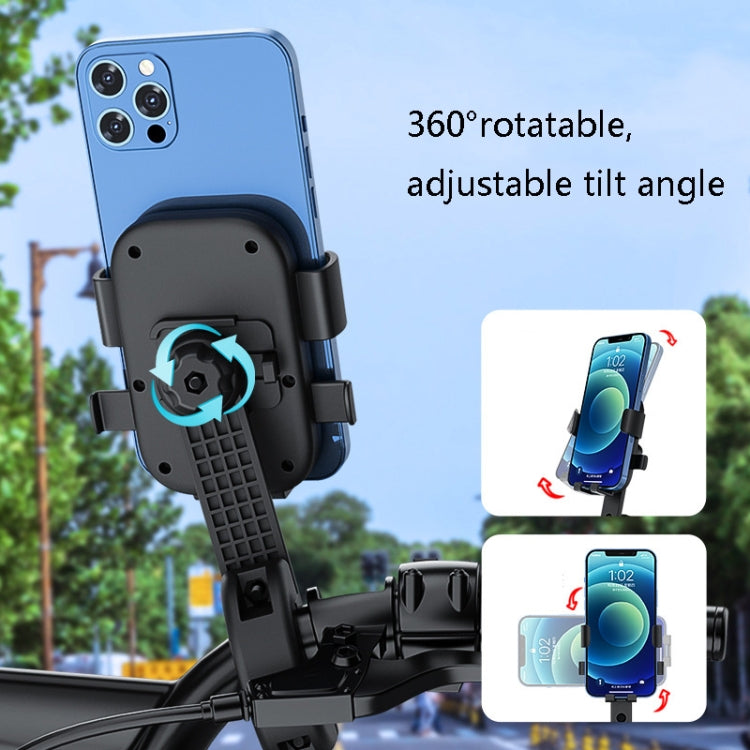 Q1 Motorcycle Mobile Phone Holder Metal Rearview Mirror Bicycle Bracket(Handlebar) - Holder by buy2fix | Online Shopping UK | buy2fix