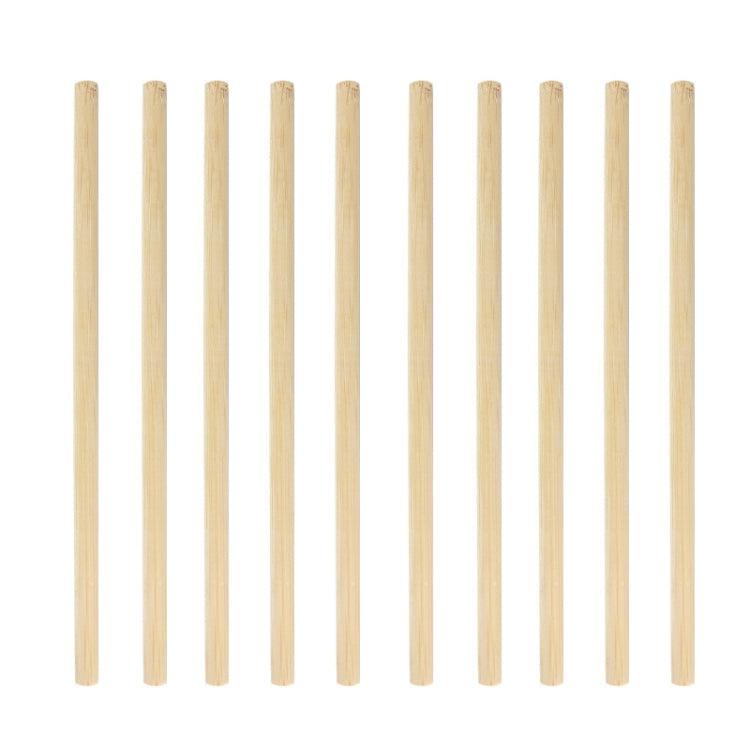 10 PCS Juice Coffee Pearl Milk Tea Natural Degradable Bamboo Straw, Style: 20cm Flat - Cutlery Sets by buy2fix | Online Shopping UK | buy2fix