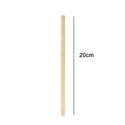 10 PCS Juice Coffee Pearl Milk Tea Natural Degradable Bamboo Straw, Style: 20cm Flat - Cutlery Sets by buy2fix | Online Shopping UK | buy2fix