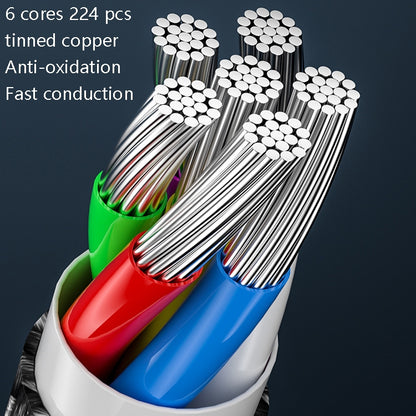 1m 100W PD Fast Charge Type-C Male to Male Data Sync Charging Braided Cable by buy2fix