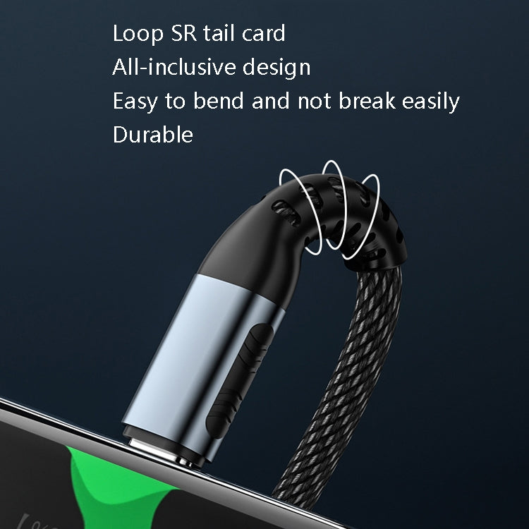 1m 100W PD Fast Charge Type-C Male to Male Data Sync Charging Braided Cable by buy2fix