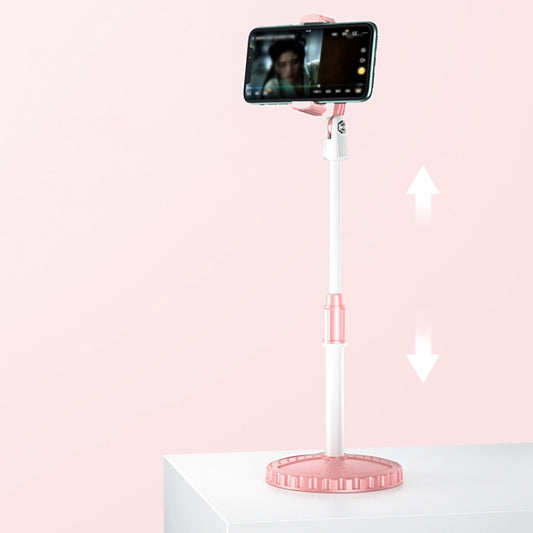 Multifunctional Lifting Colorful Live Bracket(Pink White) - Stand by buy2fix | Online Shopping UK | buy2fix