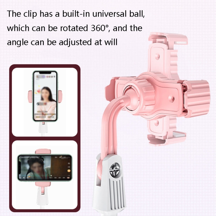 Multifunctional Lifting Colorful Live Bracket(Pink White) - Stand by buy2fix | Online Shopping UK | buy2fix