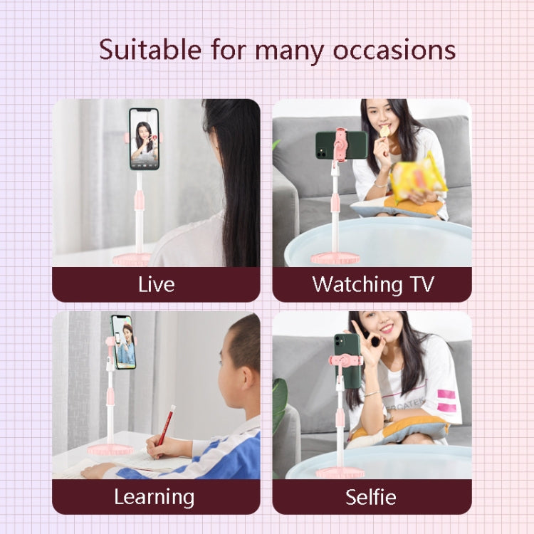 Multifunctional Lifting Colorful Live Bracket(Purple White) - Stand by buy2fix | Online Shopping UK | buy2fix