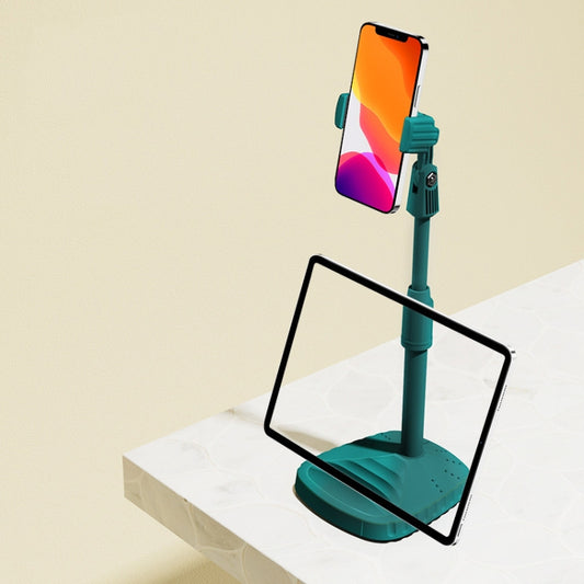 B7 Volcano Telescopic Live Bracket Tablet Phone Dual-Use Stand(Dark Night Green) - Stand by buy2fix | Online Shopping UK | buy2fix