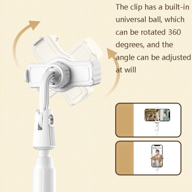 B7 Volcano Telescopic Live Bracket Tablet Phone Dual-Use Stand(Icon White) - Stand by buy2fix | Online Shopping UK | buy2fix
