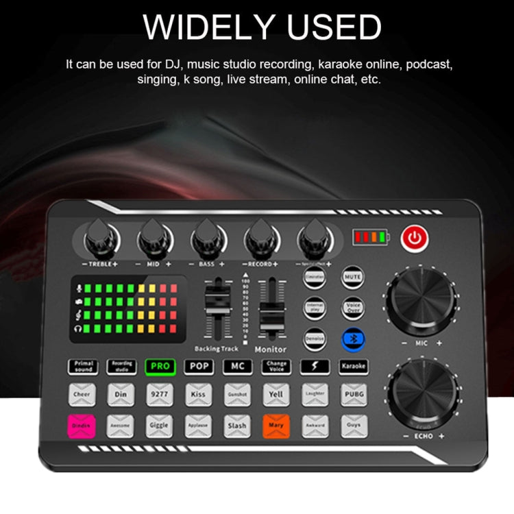 F998 Live Sound Card 16 Sound Effects Noise Reduction Mixers - Live Sound Effects Processors by buy2fix | Online Shopping UK | buy2fix