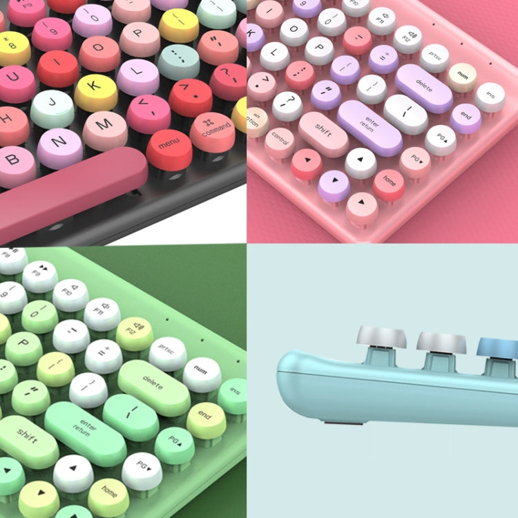 FV-W10 86-Keys 2.4G Wireless Keyboard and Mouse Set(Retro Lipstick) by buy2fix