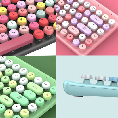 FV-W10 86-Keys 2.4G Wireless Keyboard and Mouse Set(Green Mixed) by buy2fix