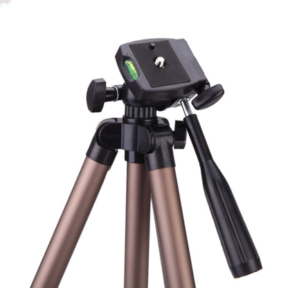 WT3130 Portable Camera Tripod Stand with Rocker Arm for DSLR Camera Camcorder(Brown) - Tripods by buy2fix | Online Shopping UK | buy2fix