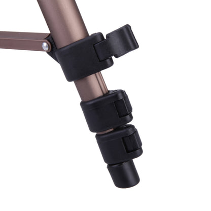 WT3130 Portable Camera Tripod Stand with Rocker Arm for DSLR Camera Camcorder(Brown) - Tripods by buy2fix | Online Shopping UK | buy2fix