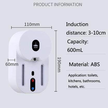 KLC-600 Automatic Induction Soap Dispenser Foam Hand Washing Device, Style: Charging Spray Version - Soap Dispenser by buy2fix | Online Shopping UK | buy2fix