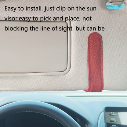 529 Car Sun Visor Glasses Clip Sunglasses Holder(Red) by buy2fix