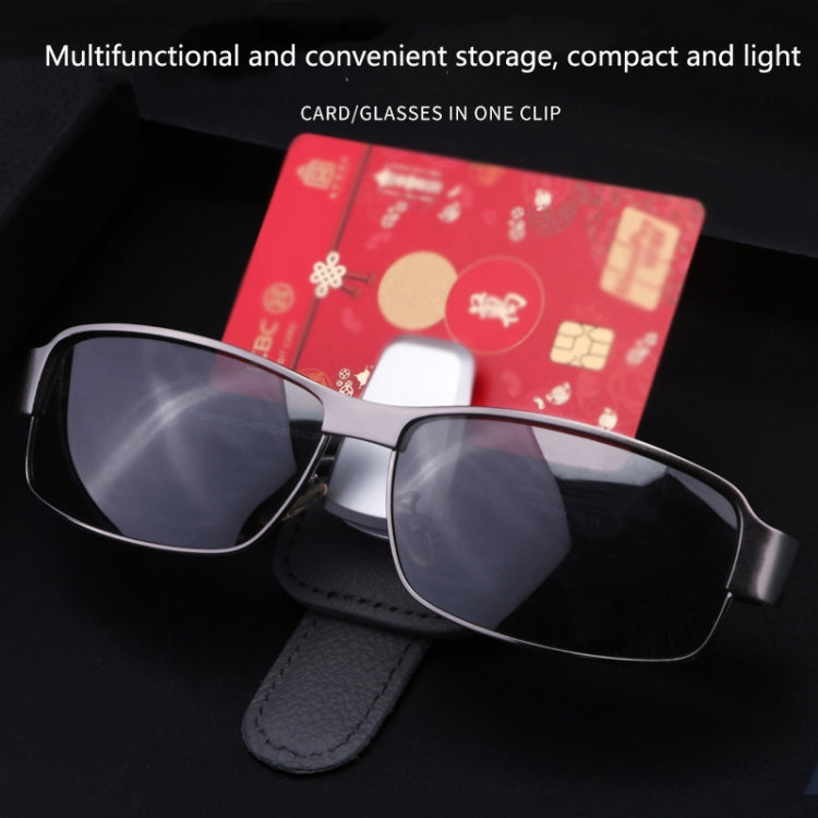 529 Car Sun Visor Glasses Clip Sunglasses Holder(Red) by buy2fix