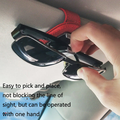 529 Car Sun Visor Glasses Clip Sunglasses Holder(Red) by buy2fix