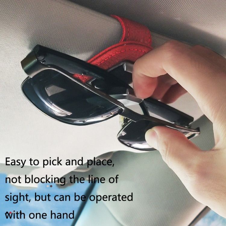 529 Car Sun Visor Glasses Clip Sunglasses Holder(Black) by buy2fix