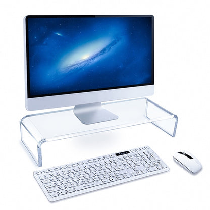 SYC0043 2 PCS Computer Monitor Desktop Increased Acrylic Base - Laptop Stand by buy2fix | Online Shopping UK | buy2fix