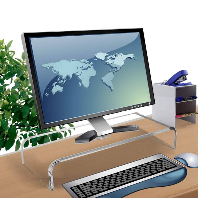 SYC0043 2 PCS Computer Monitor Desktop Increased Acrylic Base - Laptop Stand by buy2fix | Online Shopping UK | buy2fix