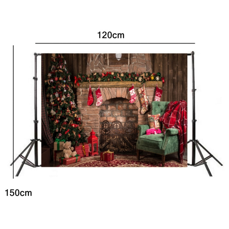 2.1m x 1.5m 3D Christmas Fireplace Studio Background Cloth - Other by buy2fix | Online Shopping UK | buy2fix