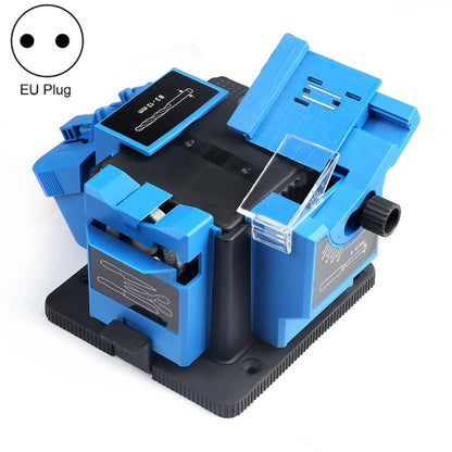 Electric Household Knife Sharpener Scissors Fruit Knife Drill Bit Sharpener(Blue EU Plug) by buy2fix