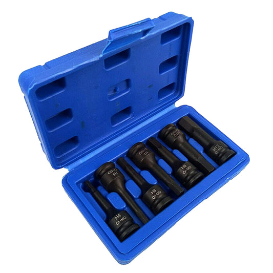 7 PCS / Set 3/8 Inch Pneumatic Pressure Batch Socket Set Tool, Specification: 7089 H Type - Hand Tool Sets by buy2fix | Online Shopping UK | buy2fix