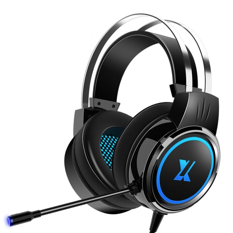 Heir Audio Head-Mounted Gaming Wired Headset With Microphone, Colour: X8 Mobile / Notebook Upgrade (Black) by Heir Audio