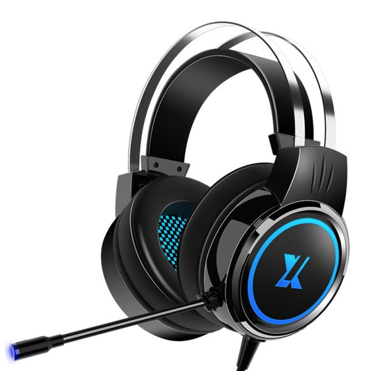 Heir Audio Head-Mounted Gaming Wired Headset With Microphone, Colour: X8 7.1 Sound Upgrade (Black) by Heir Audio