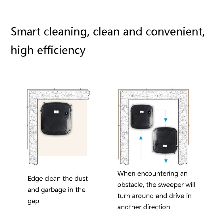 3 in 1 Smart USB Charging Sweeping Machine, Specification: Spray Type (Cool Black) - Robot Vacuum Cleaner by buy2fix | Online Shopping UK | buy2fix