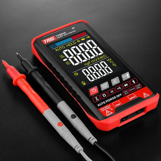 TASI TA804B Auto + Manual Color Screen Digital Intelligent Multimeter OHM NCV Voltage Meter - Digital Multimeter by TASI | Online Shopping UK | buy2fix