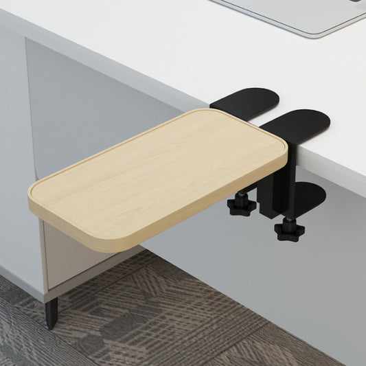 Computer Desk Rotatable Arm(Oak Color Wooden Board) by buy2fix