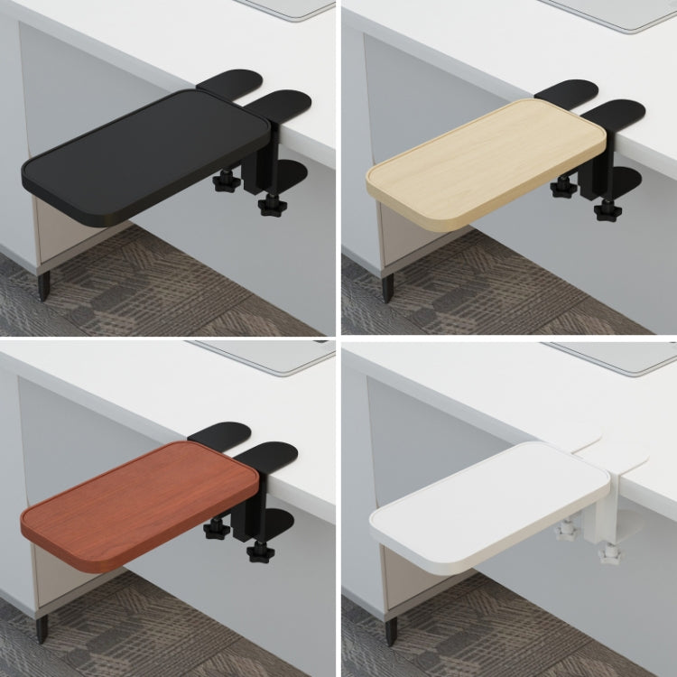 Computer Desk Rotatable Arm(White Wooden Board) by buy2fix