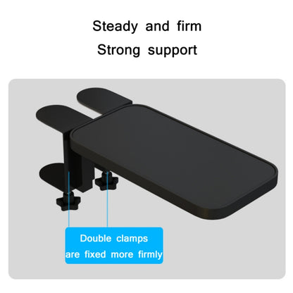 Computer Desk Rotatable Arm(Black Wooden Board) by buy2fix