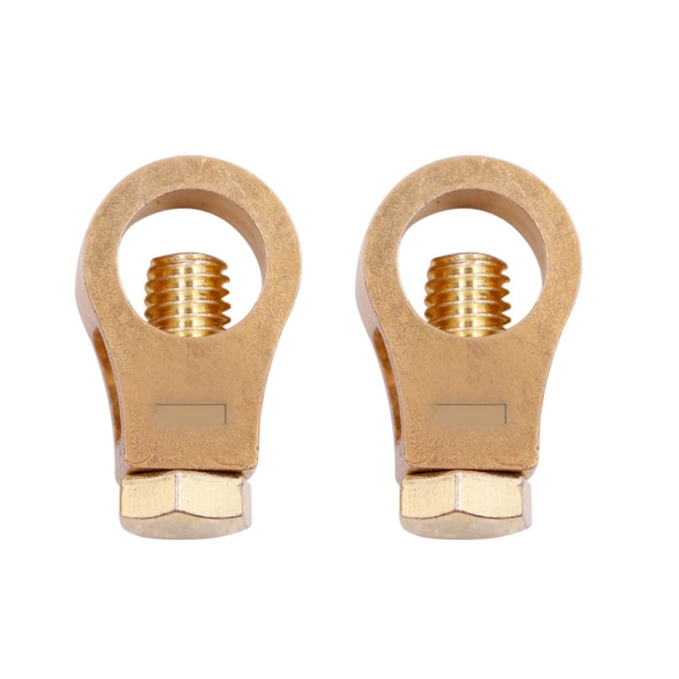 2 Pairs 269 Pure Copper Battery Clip Car Battery Clip(Yellow) - Booster Cable & Clip by buy2fix | Online Shopping UK | buy2fix
