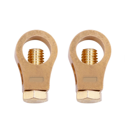 2 Pairs 269 Pure Copper Battery Clip Car Battery Clip(Yellow) - Booster Cable & Clip by buy2fix | Online Shopping UK | buy2fix