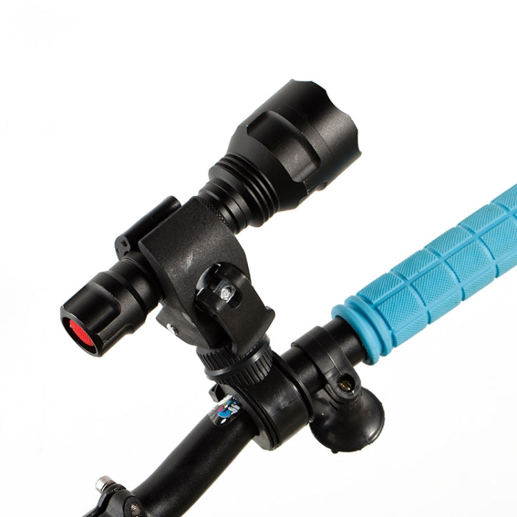 3 PCS Bicycle 360 Degree Rotating Lamp Holder Lamp Clip(Black) by buy2fix