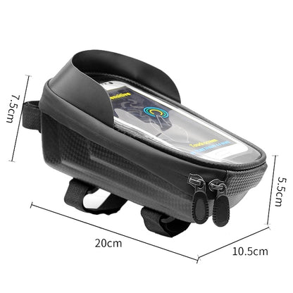 BG-0823 Mountain Bike Hard Shell Beam Bag Anti-Seismic Bike Bag(Black) by buy2fix