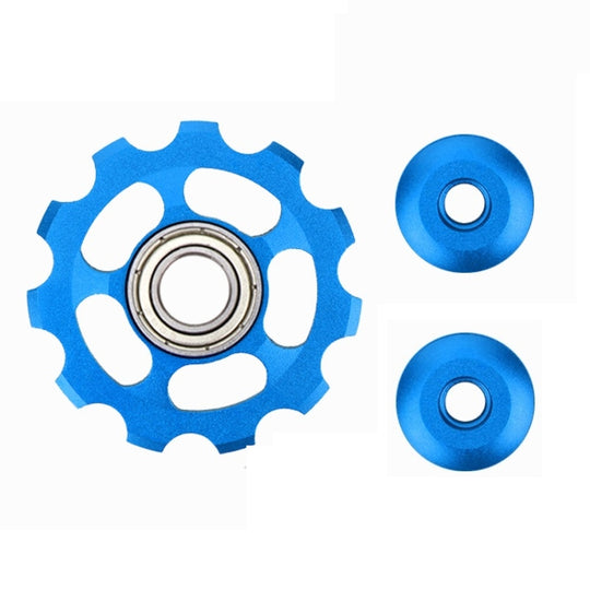 Roue de guidage de volant d'inertie de vélo de montagne 5 pièces (bleu)