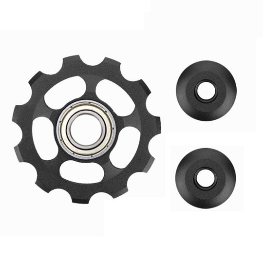 Roue de guidage de volant d'inertie de vélo de montagne 5 pièces (noir)